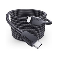 Дата кабель USB-C to USB-C 0.9m 240W nylon 310 black Anker (A81D5H11)