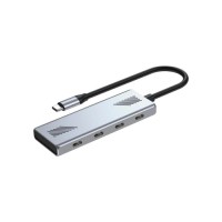 Концентратор Gembird USB-C 4-in-1 4xUSB-C 3.2 silver (UHB-CM-U310-C4-01)