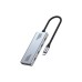 Концентратор Gembird USB-C 4-in-1 4xUSB-C 3.2 silver (UHB-CM-U310-C4-01)