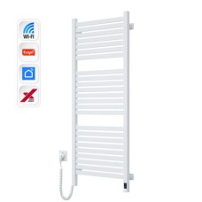 Сушарка для рушників Navin Авангард Х, 1200х480, Wi-Fi, сталь, білий, лівобічна (12-172155-4812)