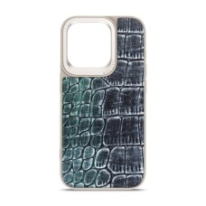 Чохол до мобільного телефона Harder Glamorous Croco Apple iPhone 15 Pro Grey Green (ARM76761)