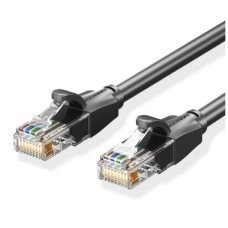 Патч-корд 2м, UTP cat 6 RJ-45 black Vention (IBEBH)