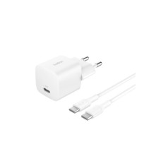 Зарядний пристрій Belkin USB-C PD25W PD3.1 + cable USB-C to USB-C 1.0m white (WCA012KQ1MWH-B6)