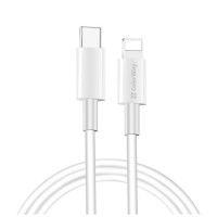 Дата кабель USB-C to Lightning 1.0m 3A white ColorWay (CW-CBPDCL032-WH)