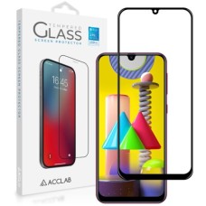 Скло захисне ACCLAB Full Glue Samsung M31 Black (1283126508653)