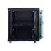 Шафа настінна GEAR 12U 19'' 600x600x600 мм, + полка 19", black (GWMSN-12U-600-600)