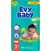 Підгузки Evy Baby Midi Розмір 3 (5-9 кг )44 шт (8683881000240)
