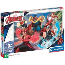 Пазл Clementoni Avengers серія Glitter Effect, 104 елементи (20347)