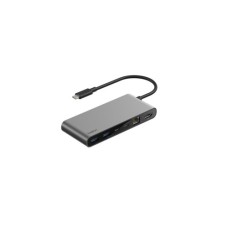 Концентратор Belkin USB-C 8-in-1 2xUSB 3.2 + 2xUSB-C PD100W + HDMI 2.0 4K60Hz + RJ45 2.5Gbps + SD/microSD (INC024HQSGY)