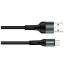 Дата кабель USB 2.0 AM to Micro 5P 1.0m nylon black ColorWay (CW-CBUM045-BK)