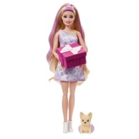 Лялька Barbie Вечірка-сюрприз у лілових тонах (JFG70)