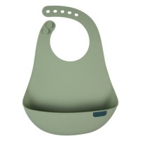 Нагрудничок Lovi Pistachio силіконовий, зелений (51/031_gre)