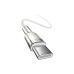 Дата кабель USB-C to USB-C 2.0 mCafule Metal PD 100W white Baseus (CATJK-D02)