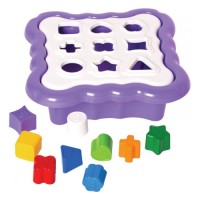 Розвиваюча іграшка Tigres сортер Розумні фігурки 10 елементів (фіолетовий) (39520)