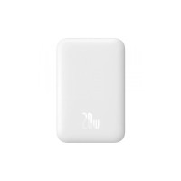 Батарея універсальна Baseus Magnetic Wireless Mini Air 6000mAh 20W PD, QC, Qi-15W, White (6932172641429)
