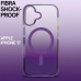Чохол до мобільного телефона BeCover FIBRA Shock-Proof MagSafe Apple iPhone 17 Deep Purple (715442)